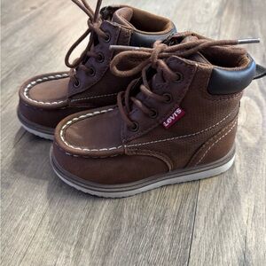 Levi's Tan Kids Boots with Black Accents